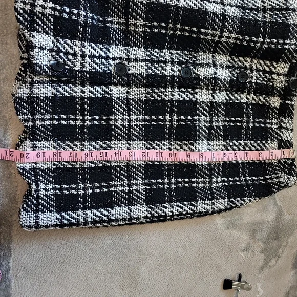 NWT Cato Black and White Checkered Mini Skirt 12 - Picture 9 of 9